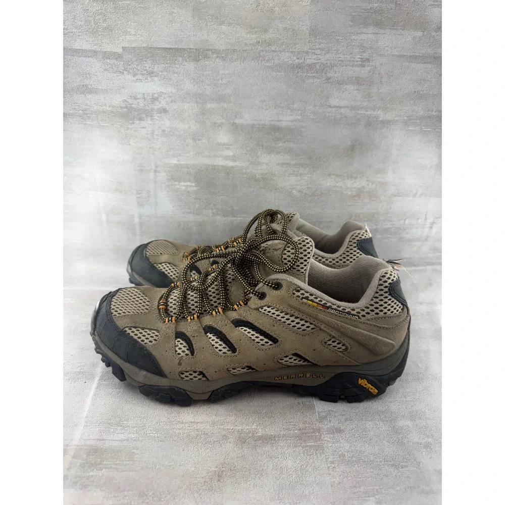 Merrell Moab Ventilator Men Sz 9 Hiking Shoes Walnut Brown Low Top J86591 Vibram